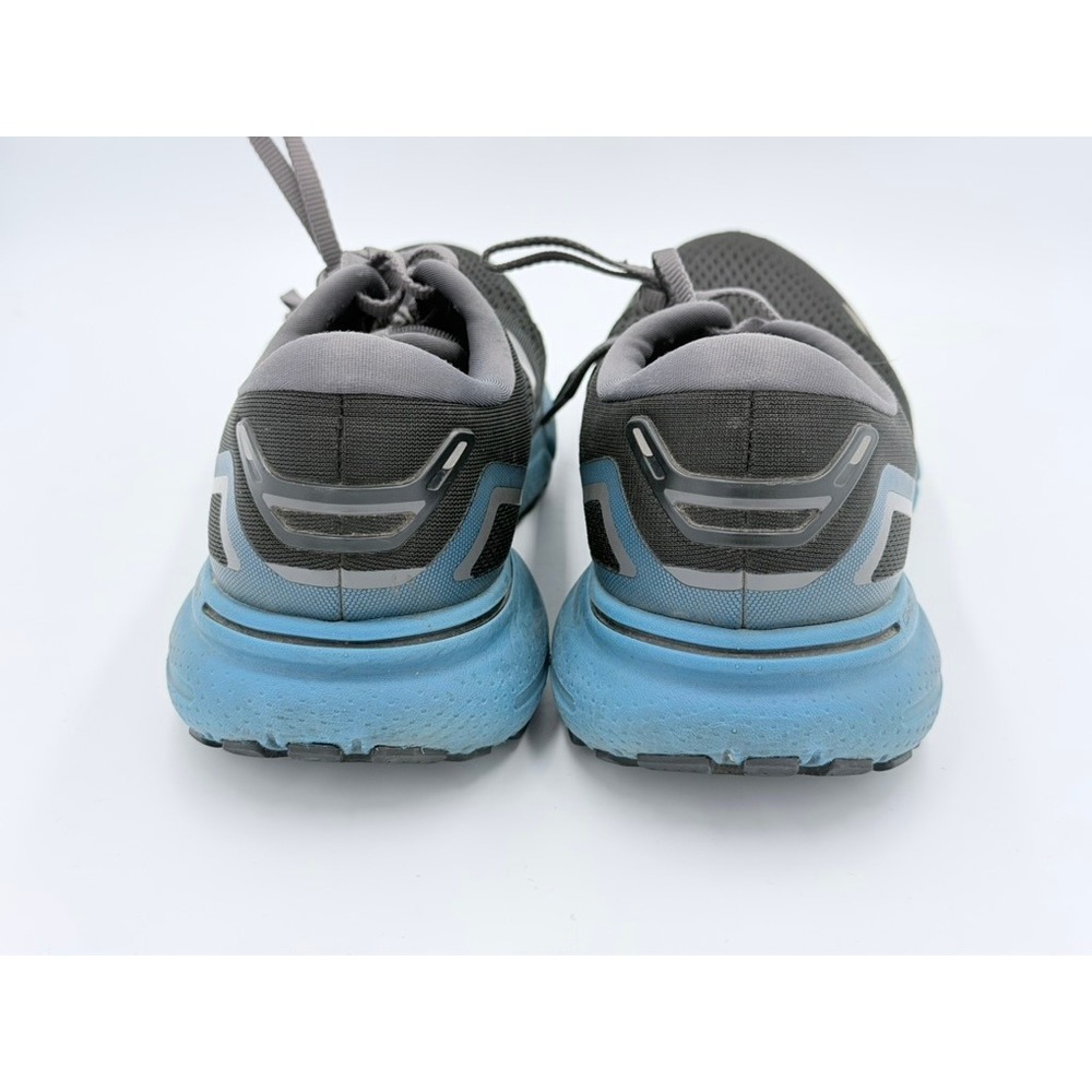 Brooks Ghost 15 Mens 8 Black Blue Gray Running Shoes Sneakers - Picture 4 of 8